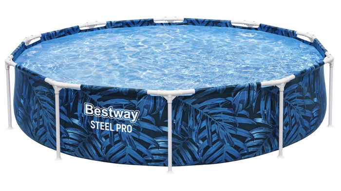 Bestway Steel Pro™ basseng Ø305 cm med bladmønster